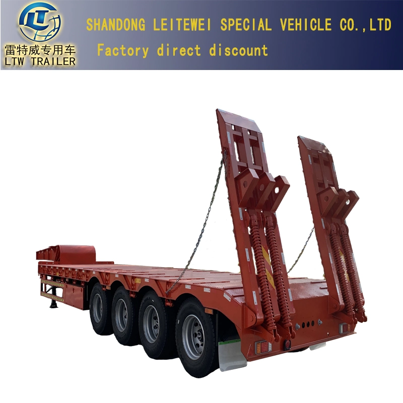 Best Selling Special ATV Trailer Low Loader Extendable Flatbed Lowbed Semi Trailer Price