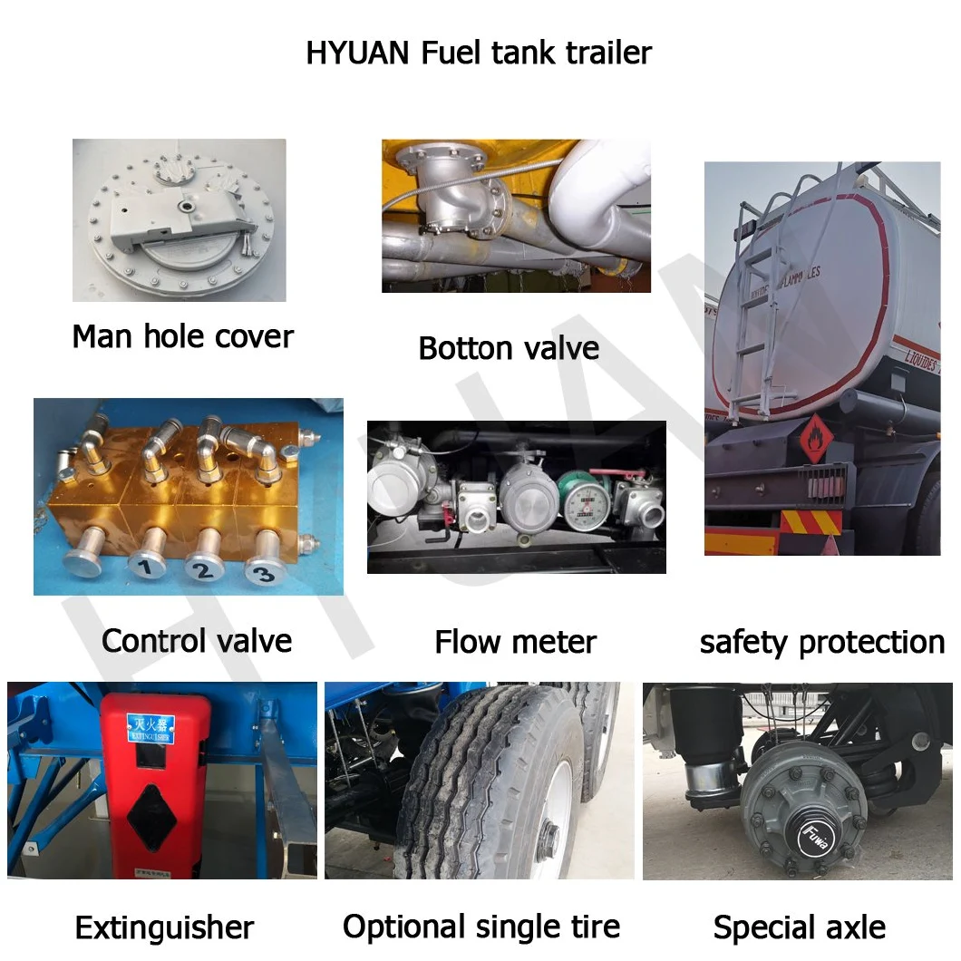 Customized Oil/Diesel/Gasoline/Crude/Water/Milk/Propane Transport Steel Monoblock Fuel Tank/Tanker Truck Semi Trailer for Sale