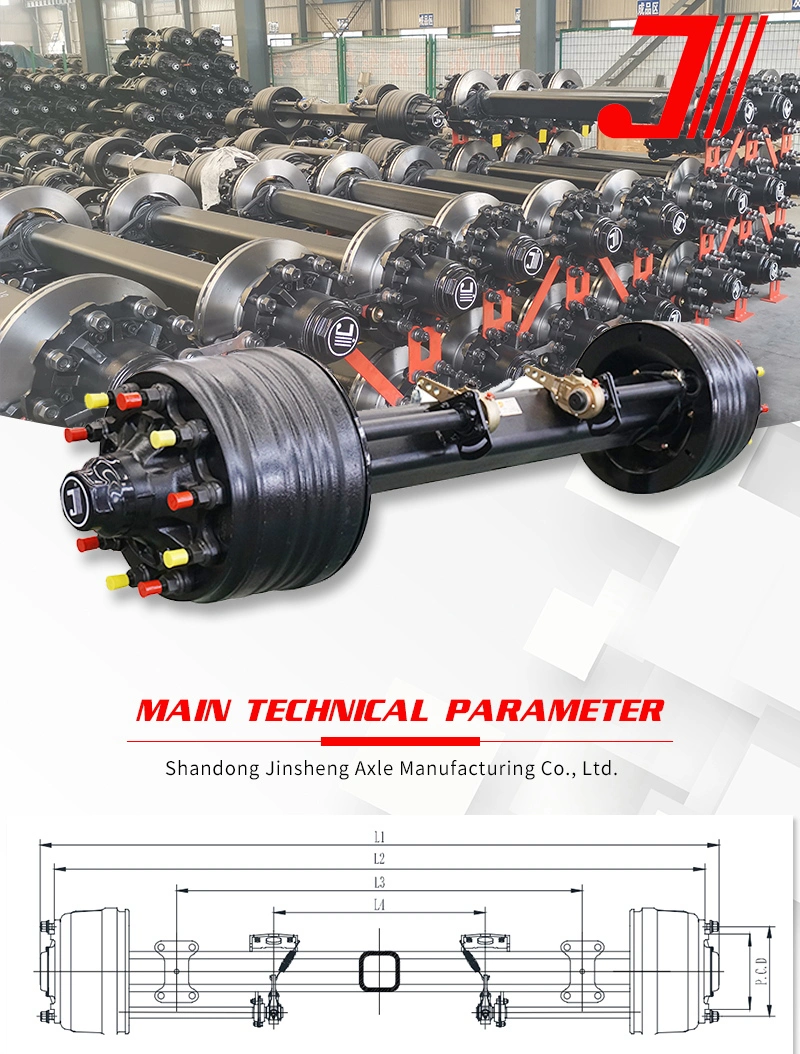 Trailer Part Axle Spare Parts American Type Fuwa Axle Trailer Axle Rear Axle Drive Axle for Auto Parts and Truck Part